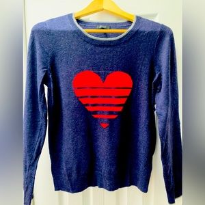 RW&CO Navy Blue Sweater with Heart detail US M